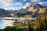 Island Lake and Fremont Peak. Bridger Wilderness Area, Wyoming.